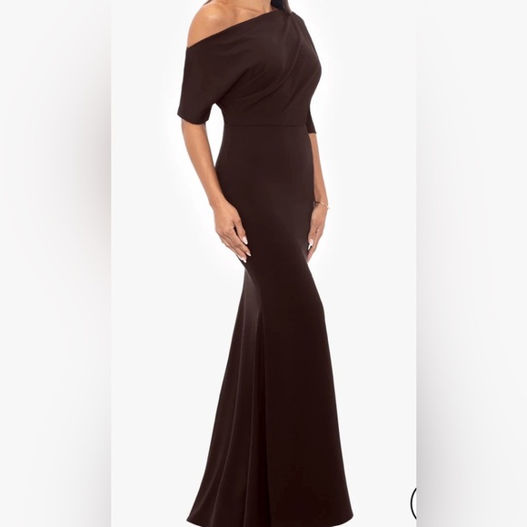 Sz 10 Amazing Betsy and Adam chocolate brown scuba dress - Picture 3 of 8